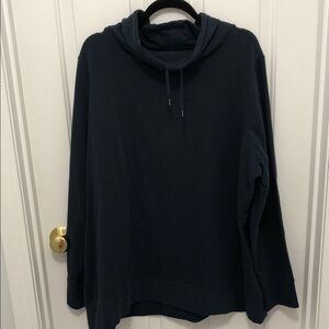 NWT L.L. Bean Navy Blue Funnel neck Sweatshirt
